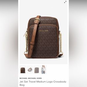 Michael Kors Jet Set Travel medium logo crossbody bag